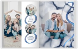 Fotokniha s pevnou väzbou - originálny darček! - Blue Elements