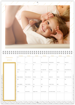 Nástenný plánovací fotokalendar - Minimal