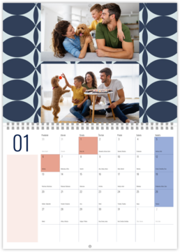 Nástenný plánovací fotokalendar - Pattern