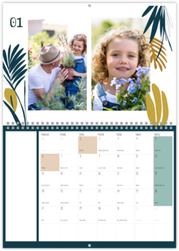 Nástenný plánovací fotokalendar - Flowers