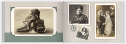 Fotokniha na šířku s pevnou vazbou a kvalitním papírem - Secesní album