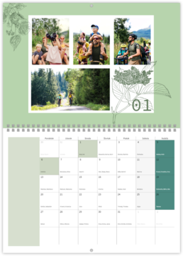 Nástenný plánovací fotokalendar - Herbal