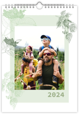 Fotokalendar nástenný mesačný na výšku z fotiek - Herbal