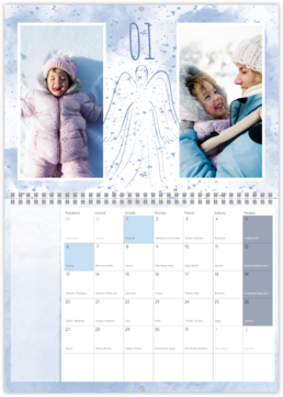 Nástenný plánovací fotokalendar - Anjelský