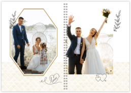 Vychytaná fotokniha - Krúžková - Geometric wedding