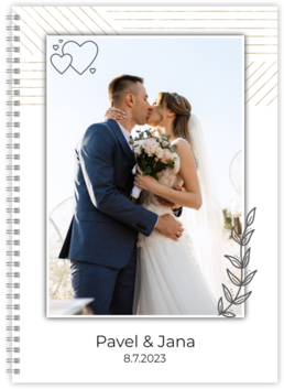 Vychytaná fotokniha - Krúžková - Geometric wedding