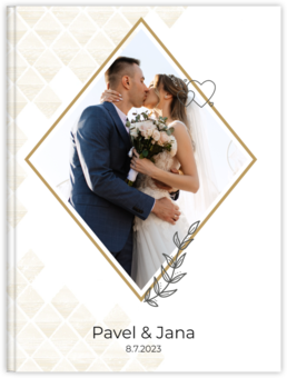 Fotokniha s pevnou väzbou - originálny darček! - Geometric wedding