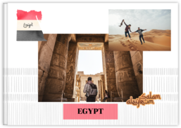 Fotokniha na šírku s pevnou väzbou a kvalitným papierom - Egypt