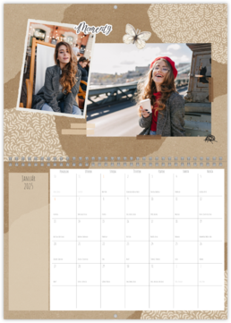 Nástenný plánovací fotokalendar - Scrapbook