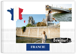Fotokniha na šírku s pevnou väzbou a kvalitným papierom - Francúzsko
