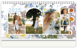 Stolní fotokalendář s vlastními jmény - Kvet