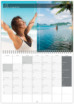 Nástenný plánovací fotokalendar - Holiday