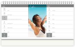 Stolní fotokalendář s vlastními jmény - Holiday