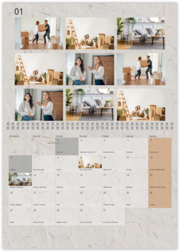 Nástenný plánovací fotokalendar - Home