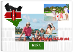 Fotokniha na šírku s pevnou väzbou a kvalitným papierom - Keňa