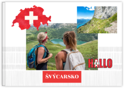 Fotokniha na šírku s pevnou väzbou a kvalitným papierom - Švýcarsko