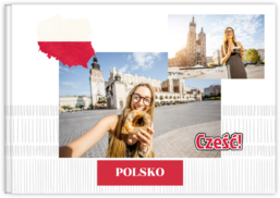 Fotokniha na šírku s pevnou väzbou a kvalitným papierom - Polsko