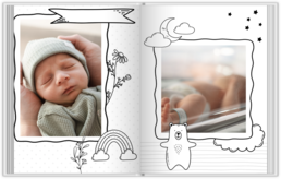 Fotokniha s pevnou väzbou - originálny darček! - Baby B&W