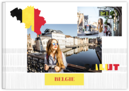 Fotokniha na šírku s pevnou väzbou a kvalitným papierom - Belgicko
