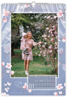 Fotokalendar exkluzív na výšku - Magnolia