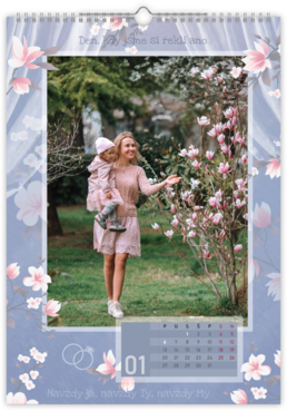 Fotokalendar exkluzív na výšku - Magnolia