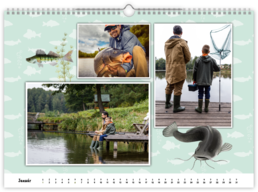 Fotokalendár exkluzív nástenný mesačný na šírku - Rybár