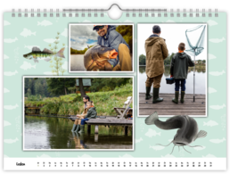 Fotokalendár nástenný mesačný na šírku - Rybár