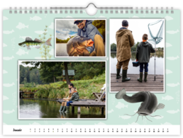 Fotokalendár nástenný mesačný na šírku - Rybár