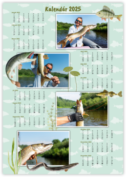 ročný fotokalendár ako plagát - Rybár