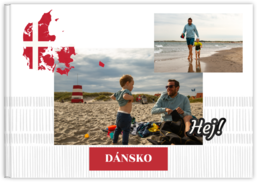 Fotokniha na šírku s pevnou väzbou a kvalitným papierom - Dánsko