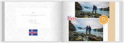 Fotokniha na šírku s pevnou väzbou a kvalitným papierom - Island