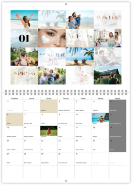 Nástenný plánovací fotokalendar - Season 