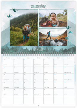 Nástenný plánovací fotokalendar - Hory