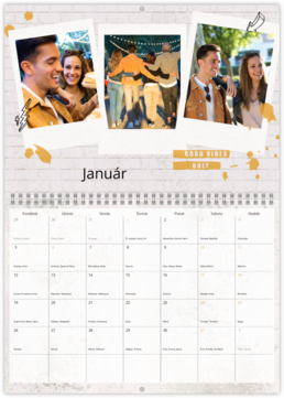 Nástenný plánovací fotokalendar - Instax street