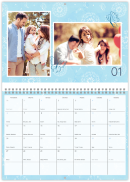 Nástenný plánovací fotokalendar - Púpava