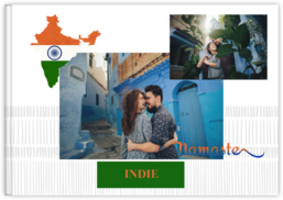 Fotokniha na šírku s pevnou väzbou a kvalitným papierom - India