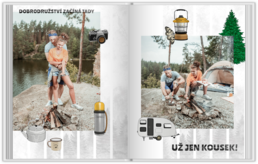 Fotokniha s pevnou väzbou - originálny darček! - Camping color