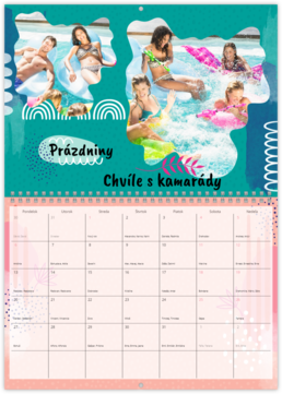 Nástenný plánovací fotokalendar - Leto abstract 