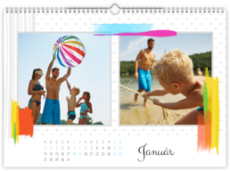Fotokalendár exkluzív nástenný mesačný na šírku - Bright Minimalis
