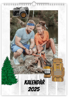 Fotokalendar exkluzív na výšku - Camping color 