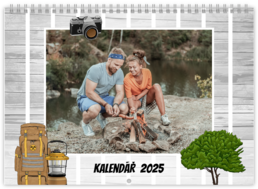 Nástenný plánovací fotokalendar - Camping color