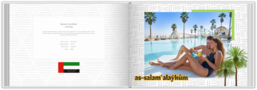 Fotokniha na šírku s pevnou väzbou a kvalitným papierom - Spojené arabské emiráty
