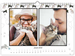 Fotokalendár nástenný mesačný na šírku - Mačky