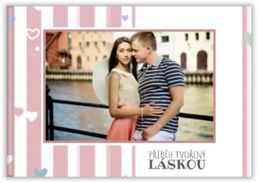 Fotokniha na šírku s pevnou väzbou a kvalitným papierom - Love story